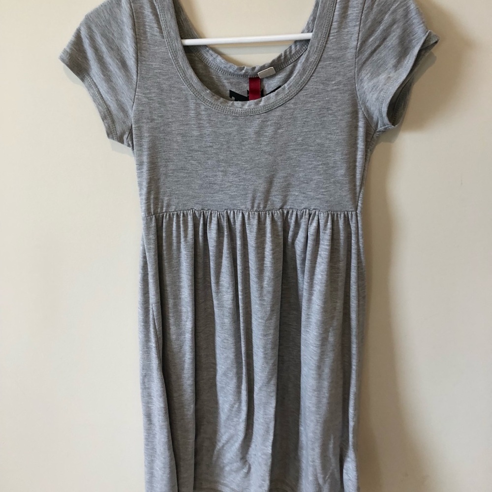 Gray baby doll dress